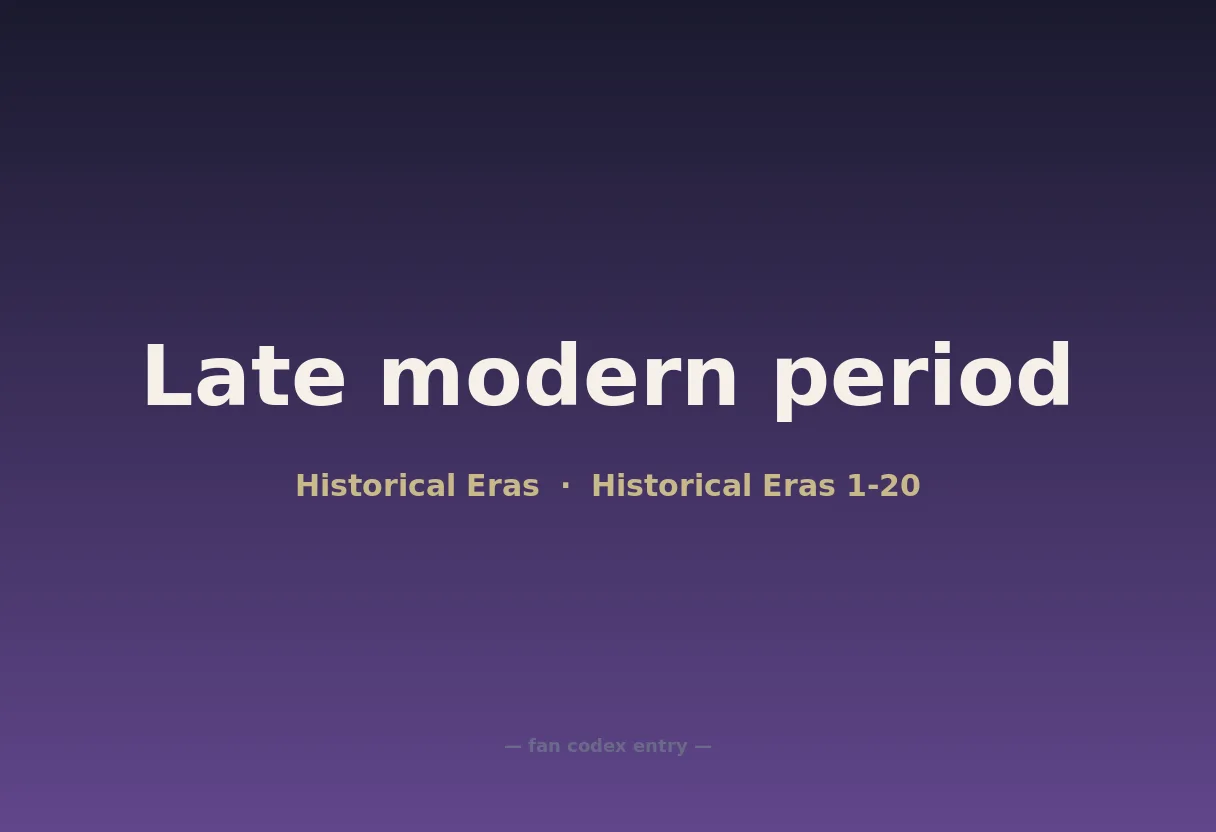 Late modern period