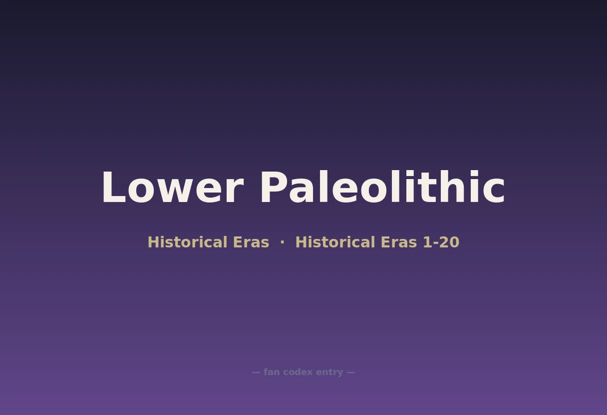Lower Paleolithic